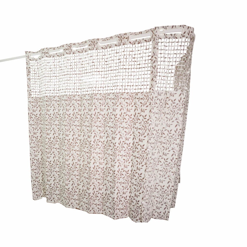 On The Right Track disposable cubicle curtain, Ivy, G-ring