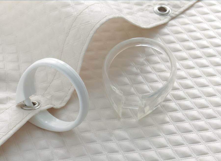 Plastic shower curtain ring