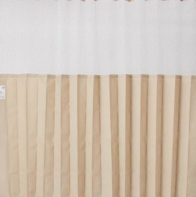 Disposable traditional cubicle curtain, Latte