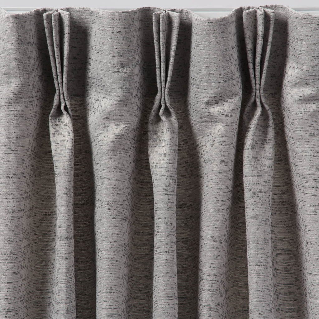 Pinch pleat drapery