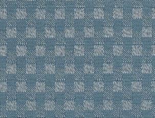 On The Right Track Quickship reusable cubicle curtain, Mini Squares, Blue, G-ring