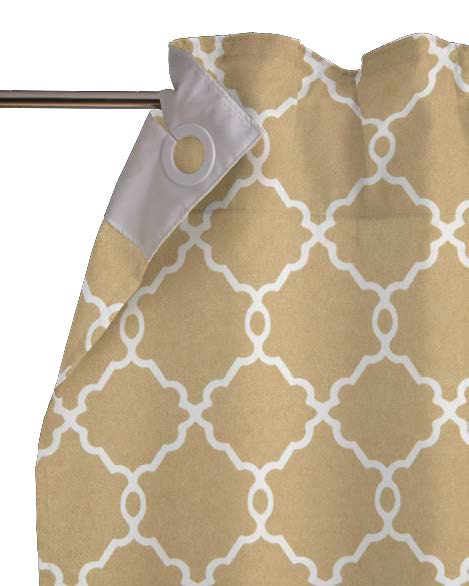 Hidden Hookless shower curtain