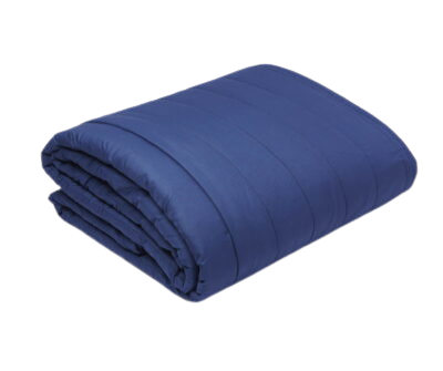 Cozy non-reversible quilt, Navy