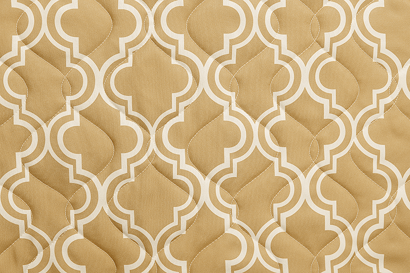 Morocco quilted bedspread, Buff - 1