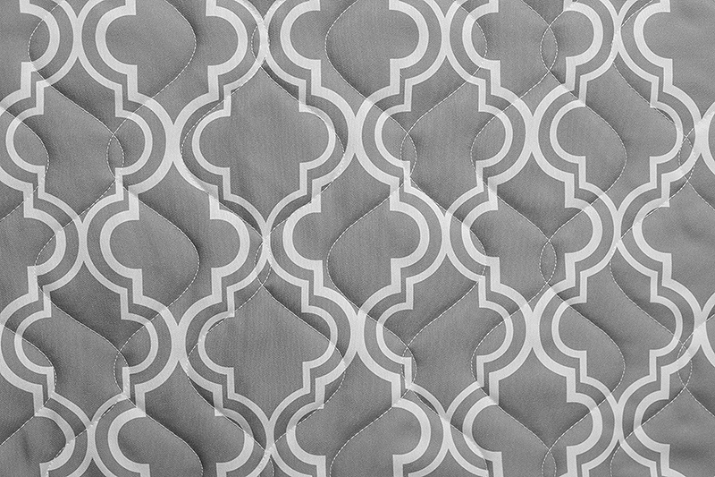 Morocco quilted bedspread, Grey